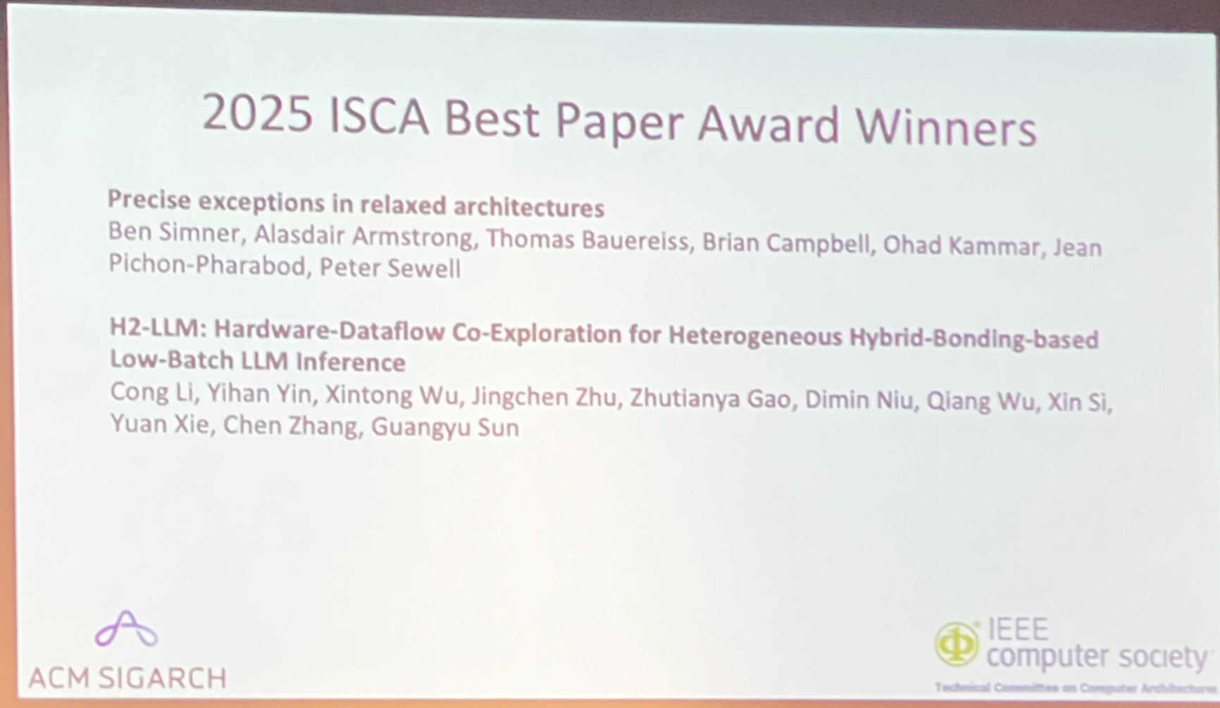 ISCA2025最佳论文